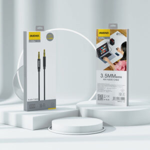 Dudao L12S AUX kabelis mini jack 3.5mm 1m 3-pole stereo - juodos spalvos - Image 8
