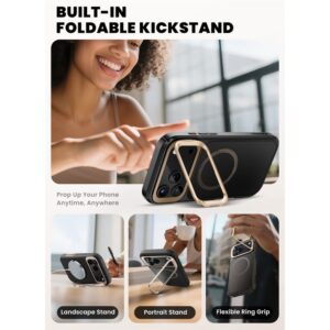 Supcase IBLSN Ares Flip Mag MagSafe dėklas skirtas Apple iPhone 17 Pro - auksos spalvos - Image 5