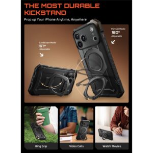 Supcase UB Grip Mag MagSafe dėklas skirtas Apple iPhone 17 Pro - juodos spalvos - Image 4