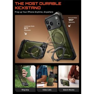 Supcase UB Grip Mag MagSafe dėklas skirtas Apple iPhone 17 Pro - žalios spalvos - Image 4