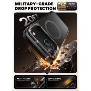 Supcase IBLSN Ares Flip Mag MagSafe dėklas skirtas Apple iPhone 17 Pro - juodos spalvos - Image 3