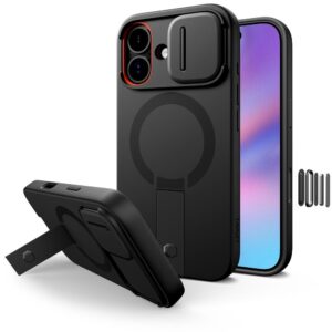 Tech-Protect Kevlar Aura MagSafe dėklas skirtas Apple iPhone 17 - juodos spalvos
