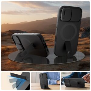 Tech-Protect Kevlar Aura MagSafe dėklas skirtas Apple iPhone 17 - juodos spalvos - Image 4