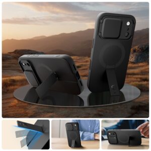 Tech-Protect Kevlar Aura MagSafe dėklas skirtas Apple iPhone 17 Pro - juodos spalvos - Image 4
