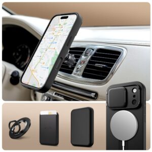 Tech-Protect Kevlar Aura MagSafe dėklas skirtas Apple iPhone 17 Pro Max - juodos spalvos - Image 3