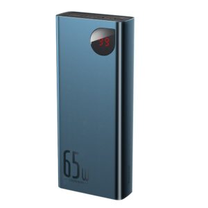 Baseus Adaman power bank 2x USB / 1x USB Type C / 1x micro USB 20000mAh 65W Quick Charge 4.0 Power Delivery mėlynos spalvos (PPIMDA-D03) - Image 2