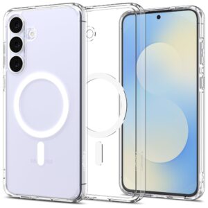 Spigen Ultra Hybrid Mag MagSafe dėklas skirtas Samsung Galaxy S25 FE - Clear and White