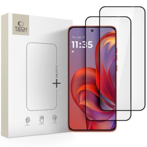 Tech-Protect Glass Fit+ 2-pack apsauginis stiklas skirtas Motorola Edge 50 Neo / 60 Neo - black