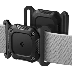 Spigen Tough Armor Pet Collar AirTag 1/2 Dėklas - juodos spalvos