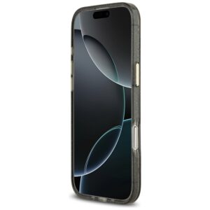 Guess IML Glitter Flowers Triangle MagSafe dėklas skirtas Apple iPhone Air - juodos spalvos - Image 5