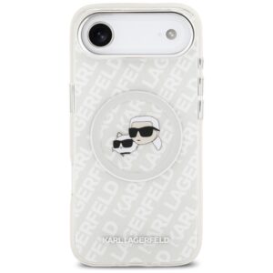 Karl Lagerfeld IML Glitter Karl&Choupette Heads Logo MagSafe dėkals skirtas iPhone Air - pilkos spalvos - Image 3