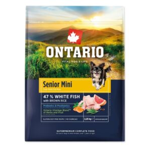 Ontario Senior Mini Fish & Brown rice 2,25kg