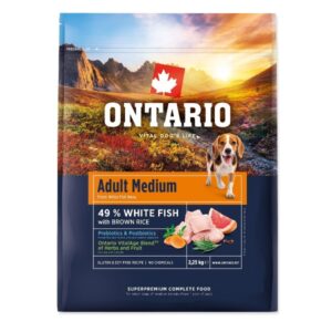 Ontario Adult Medium Fish & Brown Rice 2,25kg