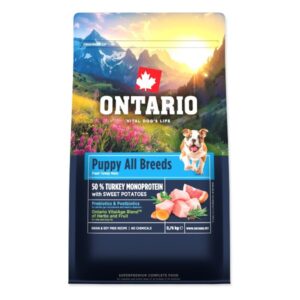 Ontario Puppy & Junior All Breeds Monoprotein Turkey & Sweet Potatoes 0.75kg