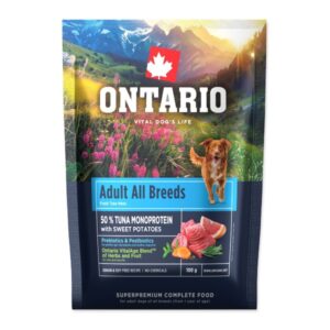 Ontario Adult All Breeds Monoprotein Tuna & Sweet Potatoes 0.1kg (Mėginys)
