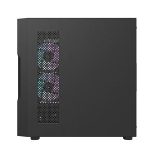 Darkflash DK431 Mesh kompiuterio korpusas juodos spalvos + 4 ARGB ventiliatoriai - Image 3