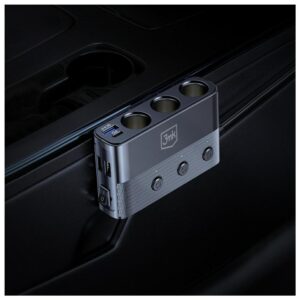 3MK Car Power Splitter 120W PD QC PPS 3xUSB-A 1xUSB-C 3xDC juodos spalvos - Image 6