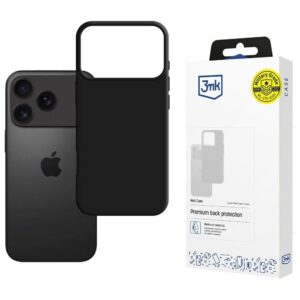 3MK Matt Dėklas skirtas Apple Apple iPhone 17 Pro Max juodos spalvos