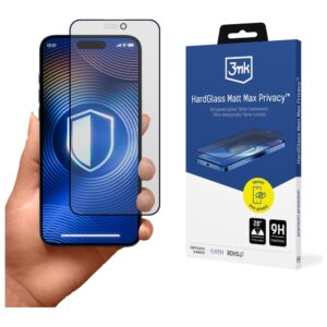 Apsauginis stiklas 3MK HardGlass Matt Max skirtas Apple iPhone 16 Pro / 17 - Image 1