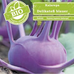 Sėklos, kopūstai Kohlrabi Delikatess Blauer, 1 g