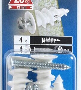 Įsukami GKP įvarai, 4 x 25 mm, nailoniniai, 4 vnt. - Image 2