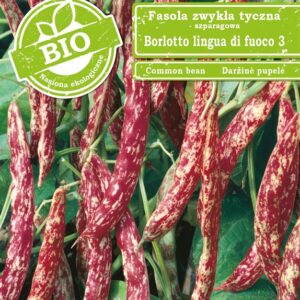 Daržinių pupelių BORLOTTO LINGUA DI FUOCO 3 sėklos, 30 g