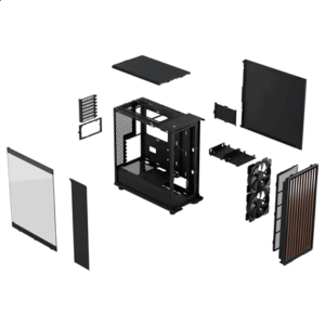 Fractal Design North Charcoal Black Tempered Glass Midi-Tower - juodos spalvos - Image 10