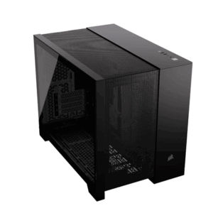 Corsair 2500D Airflow Micro-ATX kompiuterio korpusas, Tempered Glass - juodos spalvos - Image 4