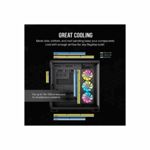 Corsair 6500X RGB Midi-Tower, Tempered Glass - juodos spalvos - Image 15