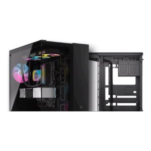 Corsair 6500X RGB Midi-Tower, Tempered Glass - juodos spalvos - Image 4