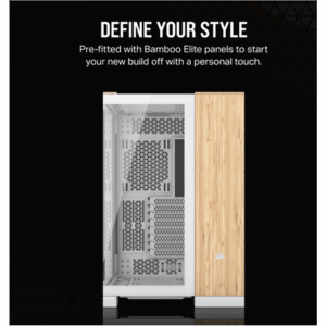 Corsair 6500X Midi-Tower, Tempered Glass - baltos spalvos/bamboo wood - Image 5