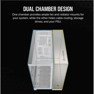 Corsair 6500X Midi-Tower, Tempered Glass - baltos spalvos/satin grey aluminium - Image 6