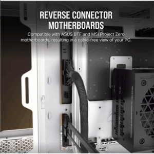 Corsair 6500X Midi-Tower, Tempered Glass - baltos spalvos/satin grey aluminium - Image 7