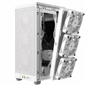 Corsair 2000D Airflow Mini-ITX kompiuterio korpusas - baltos spalvos - Image 5