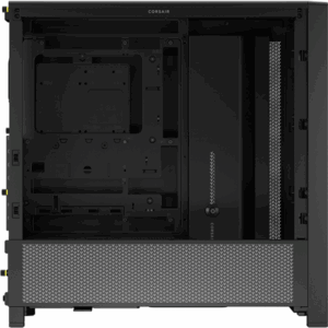 Corsair Frame 4000D PC-kompiuterio korpusas, Midi-Tower, E-ATX, Tempered Glass - juodos spalvos - Image 7