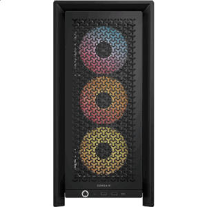 Corsair Frame 4000D RS ARGB Tempered Glass Midi-Tower, juodos spalvos - Image 4