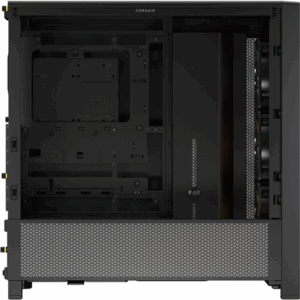 Corsair Frame 4000D RS ARGB Tempered Glass Midi-Tower, juodos spalvos - Image 6