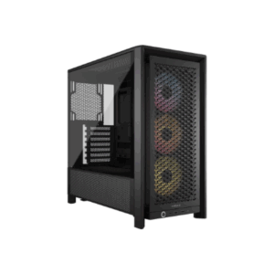 Corsair Frame 4000D RS ARGB Tempered Glass Midi-Tower, juodos spalvos - Image 9