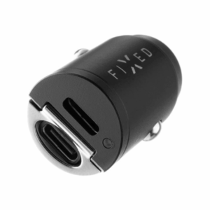 FIXED Dual USB-C automobilinis įkroviklis 30W, juodos spalvos - Image 2