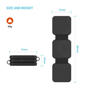 FIXED Flex belaidis įkroviklis skirtas Samsung įrenginiams, juodos spalvos - Image 7