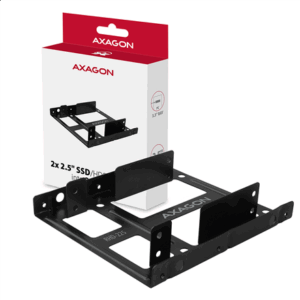 AXAGON RHD-225 Mounting frame for 2x 2.5" in 3.5" slot - juodos spalvos - Image 12