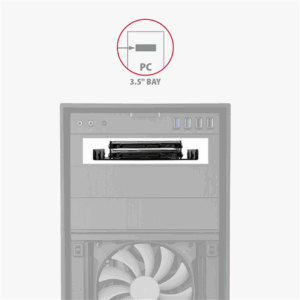 AXAGON RHD-225 Mounting frame for 2x 2.5" in 3.5" slot - juodos spalvos - Image 9