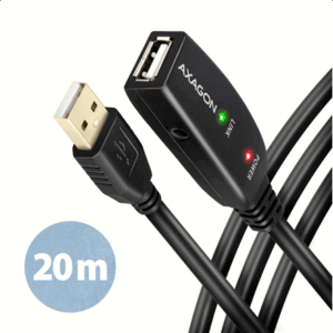 AXAGON ADR-220 active USB 2.0 extension cable, USB-A plug/socket - 20m - Image 3