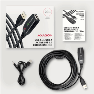 AXAGON ADR-220 active USB 2.0 extension cable, USB-A plug/socket - 20m - Image 9