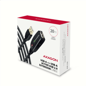 AXAGON ADR-220 active USB 2.0 extension cable, USB-A plug/socket - 20m - Image 10