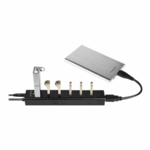 AXAGON HUE-SA7BP USB-A-Hub, 7x USB 3.0, 1x Micro-USB - 400 mm kabelis, Power Supply - Image 12