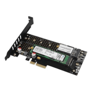 AXAGON PCEM2-D PCIe 3.0 adapter, 1x M.2 NVMe, 1x M.2 SATA, up to 22110 - passive cooling - Image 6