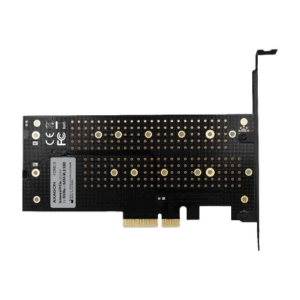 AXAGON PCEM2-D PCIe 3.0 adapter, 1x M.2 NVMe, 1x M.2 SATA, up to 22110 - passive cooling - Image 8
