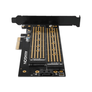 AXAGON PCEM2-D PCIe 3.0 adapter, 1x M.2 NVMe, 1x M.2 SATA, up to 22110 - passive cooling - Image 9