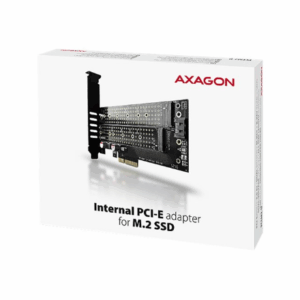 AXAGON PCEM2-D PCIe 3.0 adapter, 1x M.2 NVMe, 1x M.2 SATA, up to 22110 - passive cooling - Image 10